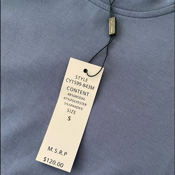 For Cynthia Blue T-shirt Style Dress. Easy Care Size Small - Picture 5 of 8